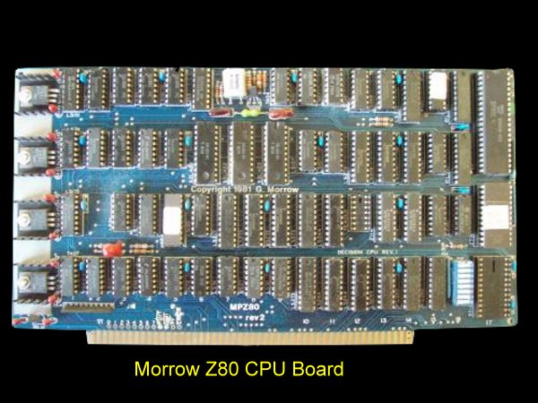 Morrow Z80 CPU Board